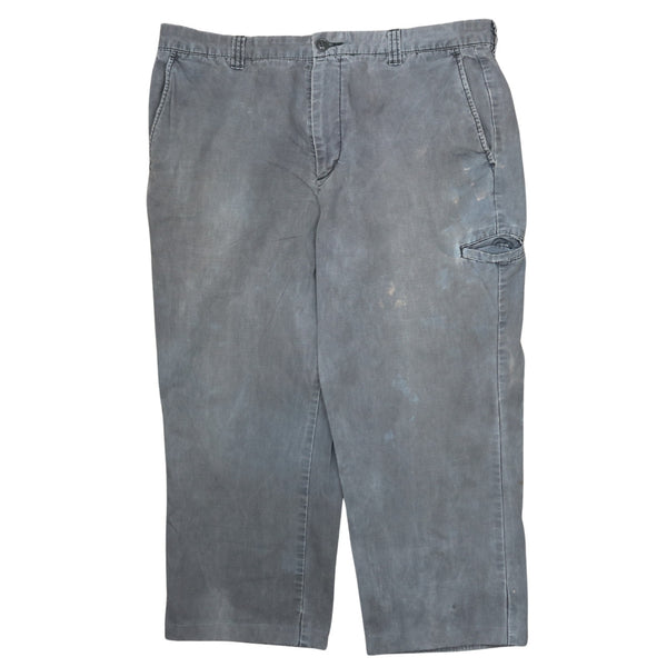 Vintage 90's Dockers Grey Straight Leg Baggy Trousers Pants Men's 38
