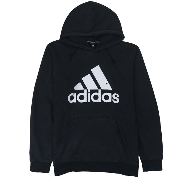 Adidas 90's Spellout Pullover Hoodie Large Black