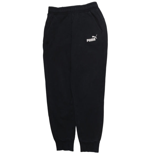 Puma Men's 90's Vintage Joggers Black Drawstring Sweatpants Small