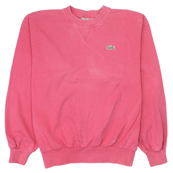 Lacoste 90's Lightweight Crew Neck Sweatshirt Medium  Pink