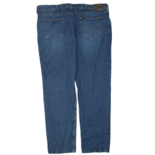 Lee Vintage 90's Lightwash Baggy Straight Leg Trousers Pants 42 Blue