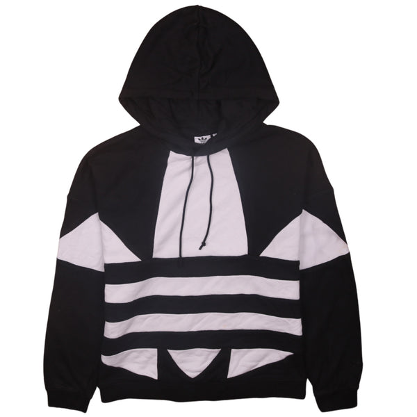 Adidas 90's Plain Pullover Hoodie XLarge (missing sizing label) Black