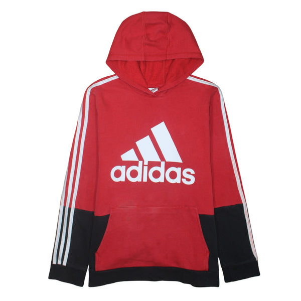 Adidas 90's Spellout Pullover Hoodie XLarge Black