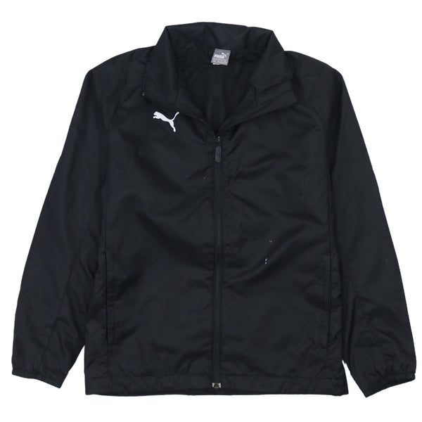 Puma 90's Lightweight Full Zip Up Windbreaker Large Black