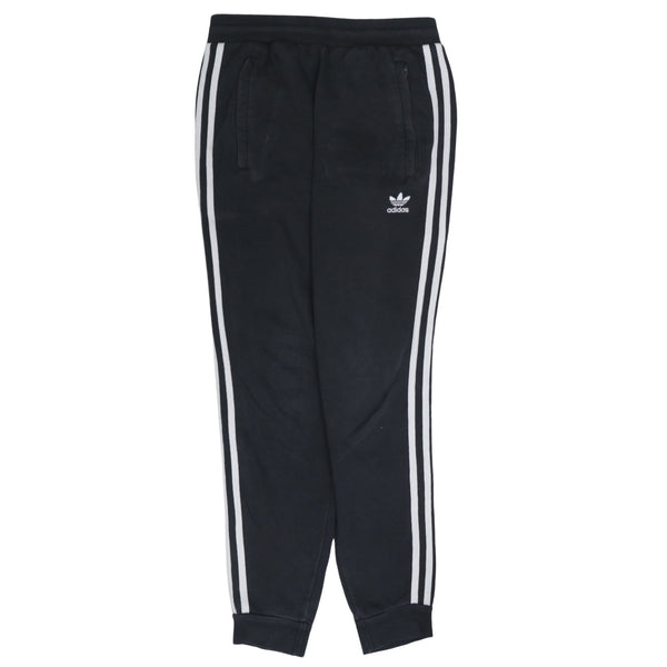 Adidas 90's 3 Stripes Casual Joggers / Sweatpants Small Black