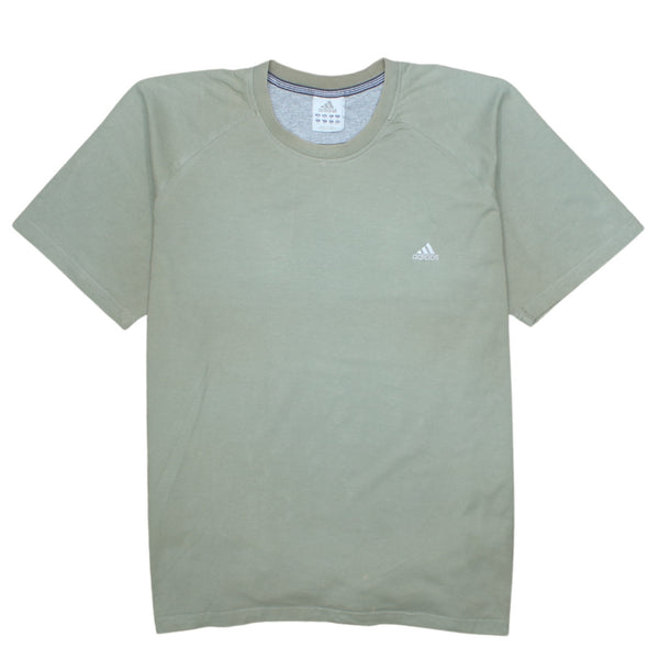 Adidas Vintage 90's Crew Neck T-Shirt XLarge Green Men's Short Sleeves