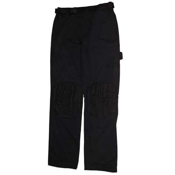 Vintage 90's Black Baggy Trousers | Men's Small Straight Leg Pants