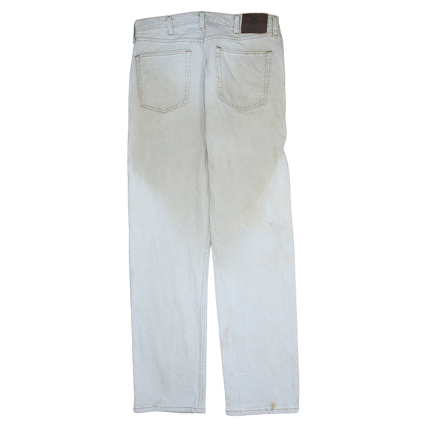 Wrangler 90's Regular Fit Straight Leg Baggy Jeans / Pants 34 Beige Cream