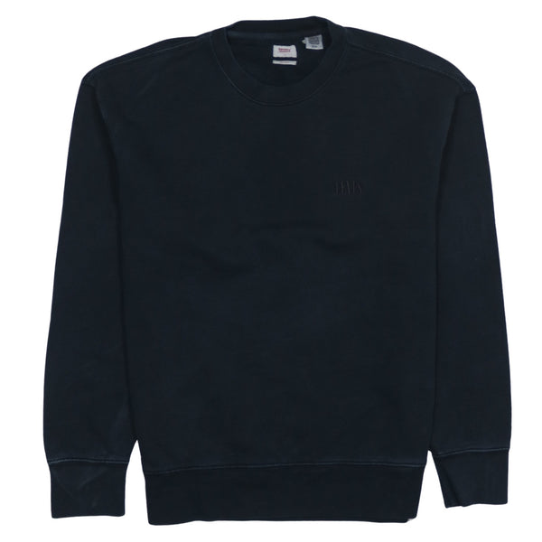 Levi's 90's Lightweight Crew Neck Sweatshirt Small Black