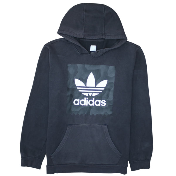 Adidas 90's Spellout Pullover Hoodie Medium Black