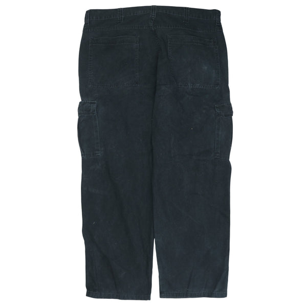 Wrangler Vintage 90's Drawstring Baggy Straight Leg Cotton Black Pants 40