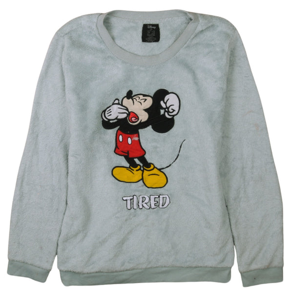 Vintage Disney Mickey Mouse 90's Crew Neck Sweatshirt XSmall Grey