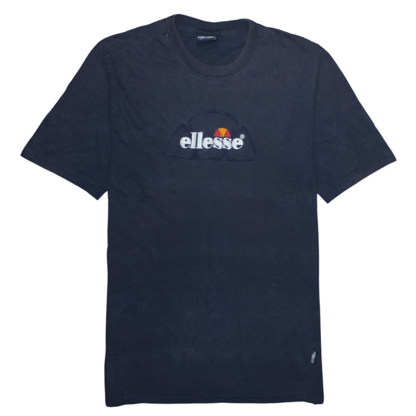 Ellesse 90's Short Sleeves Crew Neck T Shirt Large Navy Blue