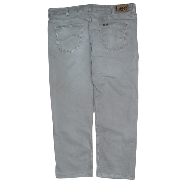 Lee Vintage 90's Grey Lightwash Baggy Straight Leg Trousers Pants Size 40