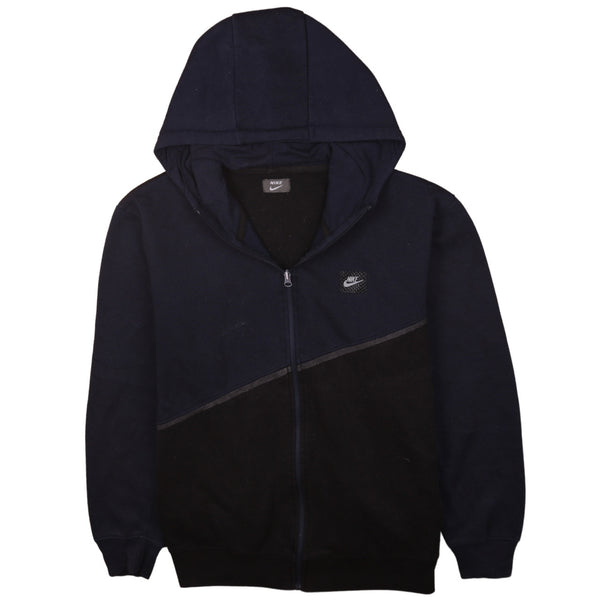 Nike 90's Black Swoosh Full Zip Hoodie Men's Large