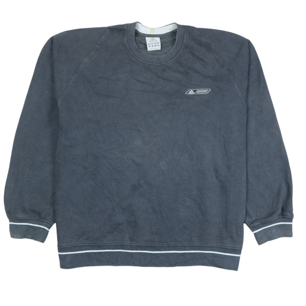 Adidas 90's Heavyweight Crew Neck Sweatshirt XLarge Grey