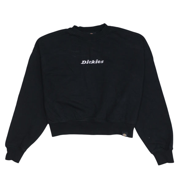 Dickies 90's Crop Crew Neck Sweatshirt Medium Black