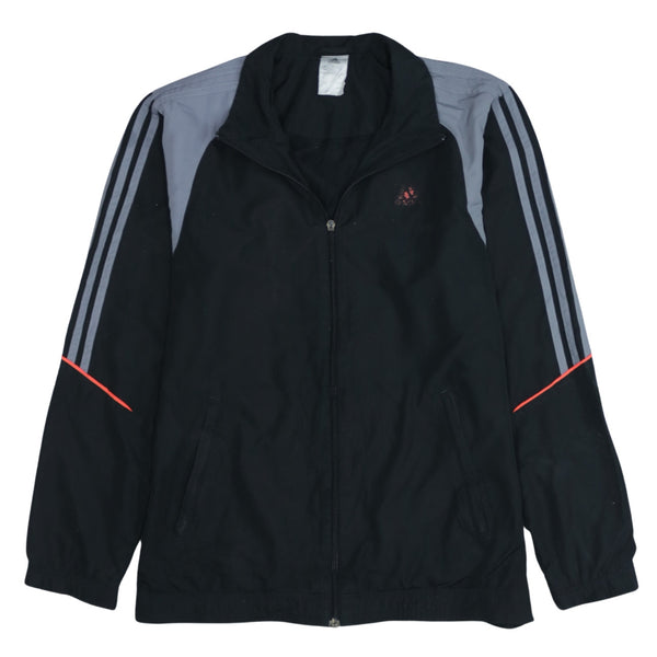 Adidas Men's Small 90's Black Striped Sleeve Windbreaker