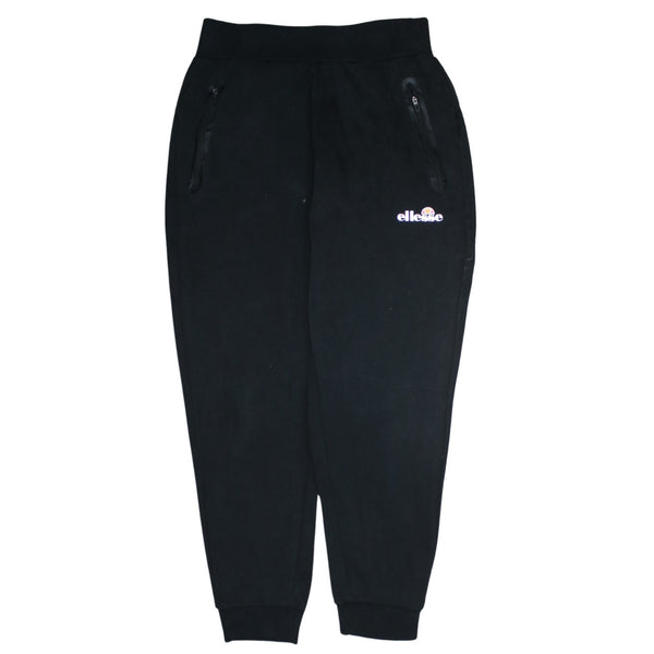 Ellesse 90's Rib Cuff Casual Joggers / Sweatpants Large Black