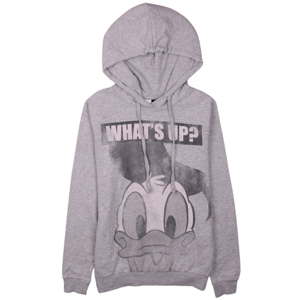 Disney 90's What's Up? Donald Duck Hoodie XSmall Grey