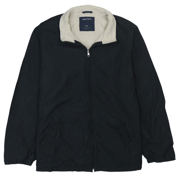Nautica Vintage 90's Black Lightweight Windbreaker XXL Full Zip