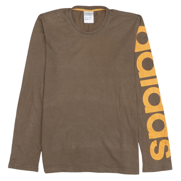 Adidas 90's Lightweight Crew Neck Sweatshirt Medium Brown