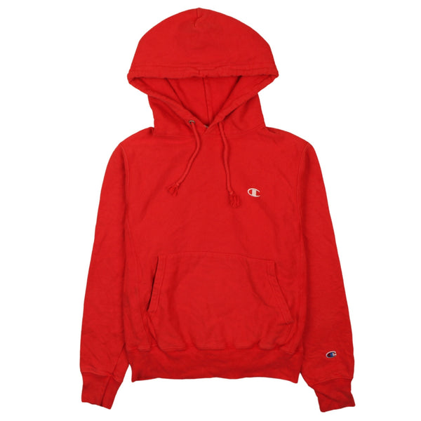 Champion Red 90's Small Men's Pullover Hoodie Drawstring Pockets