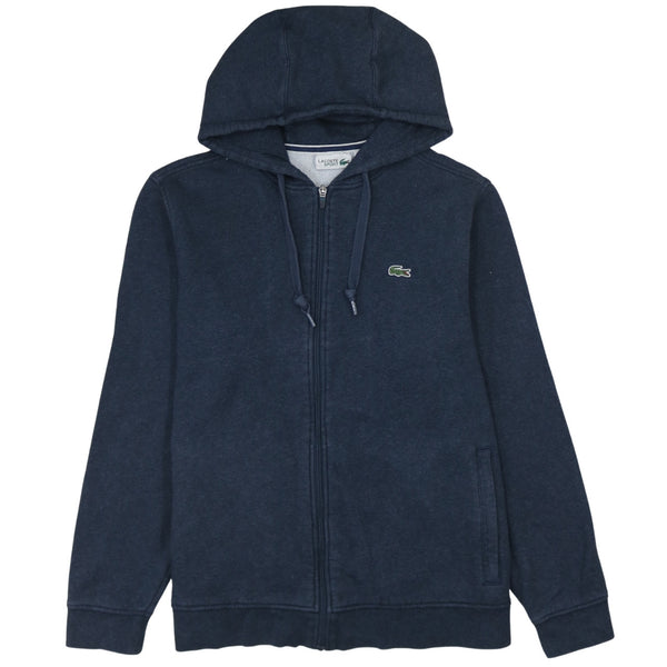 Lacoste 90's Vintage Navy Blue Full Zip Hoodie XL Lightweight