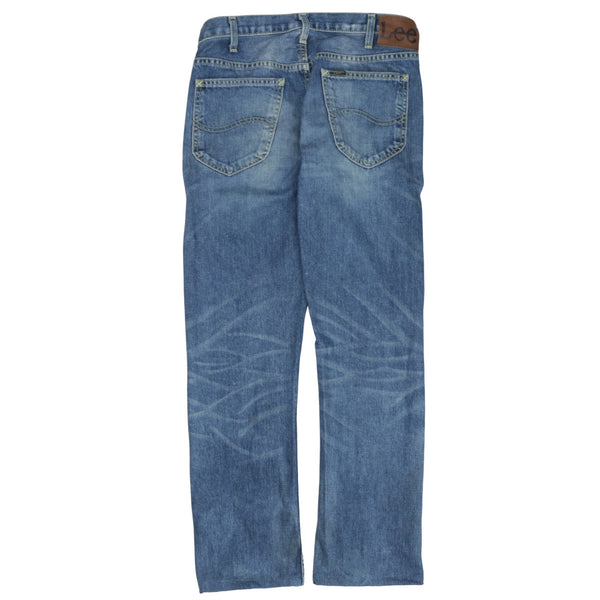 Vintage Lee 90's Lightwash Baggy Straight Leg Jeans in Blue | Men's Size 30