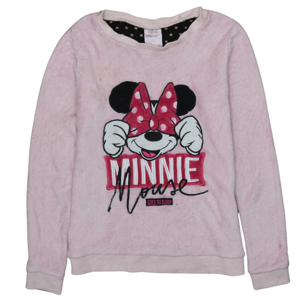 Diseny 90's Minnie Mouse Crew Neck Sweatshirt Medium Pink
