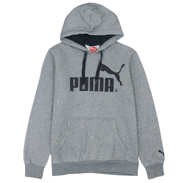 Puma 90's Spellout Pullover Hoodie Medium Grey