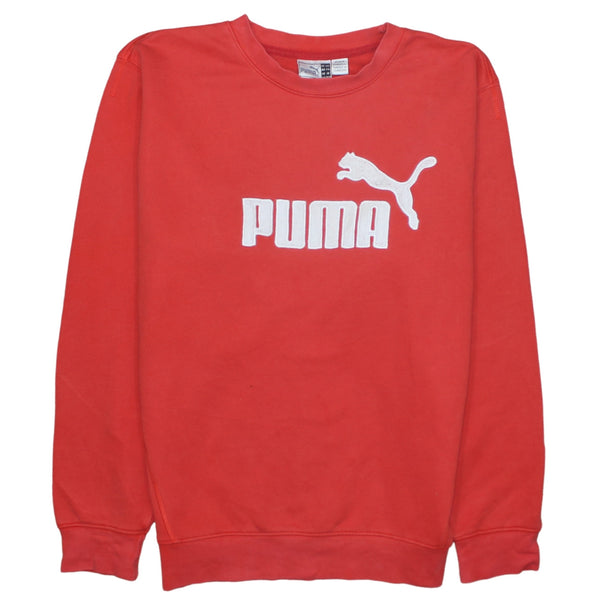 Puma 90's Spellout Crew Neck Sweatshirt XXLarge (2XL) Red