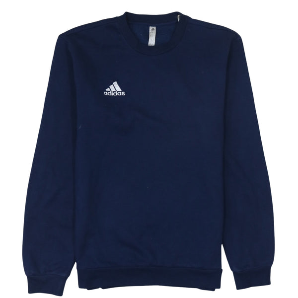 Adidas 90's Lightweight Crew Neck Sweatshirt Small Navy Blue