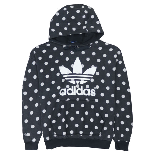 Adidas 90's Spellout Pullover Hoodie Medium Black