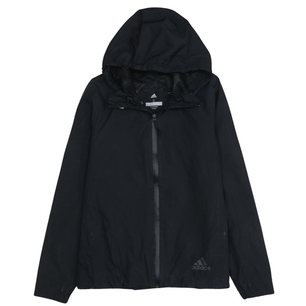 Adidas 90's Hooded Full Zip Up Windbreaker Small Black
