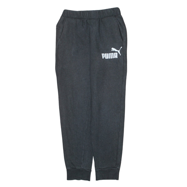 Puma 90's Rib Cuff Casual Joggers / Sweatpants Small Black