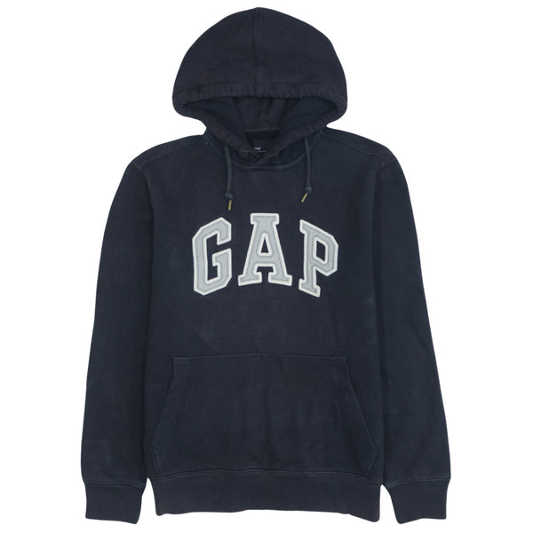 Gap 90's Black Spellout Pullover Hoodie Men's Small