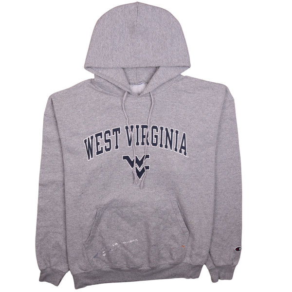 Vintage Champion 90s Grey Pullover Hoodie XXLarge Spellout Classic