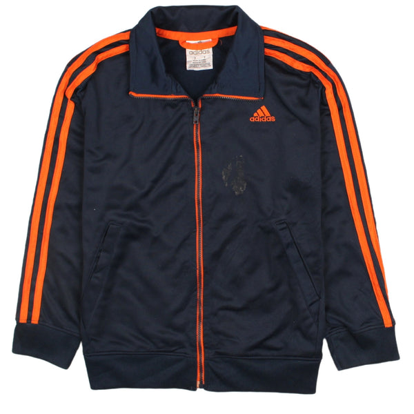 Adidas 90s Women's Navy Blue Track Jacket, Full Zip, Small Size