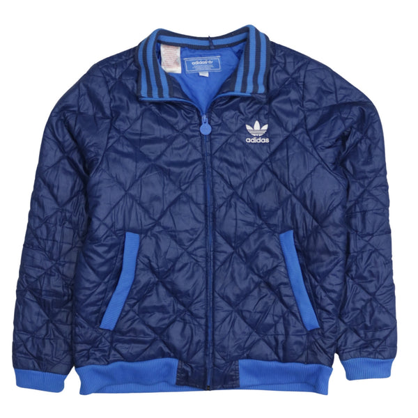 Adidas 90's Lightweight Full Zip Up Windbreaker Small  Navy Blue