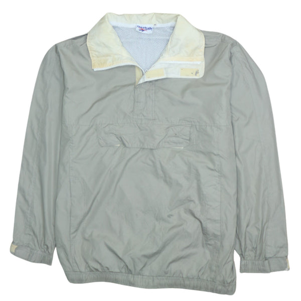 Reebok 90's Khaki Green Lightweight Quarter Zip Windbreaker XLarge