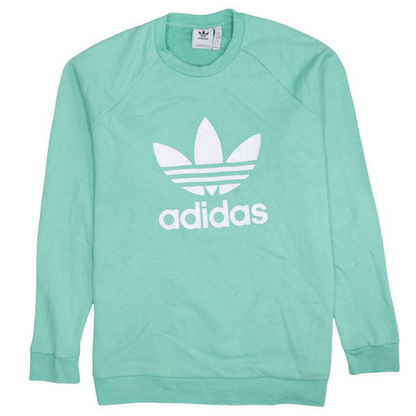 Adidas 90's Spellout Crew Neck Sweatshirt XLarge Green