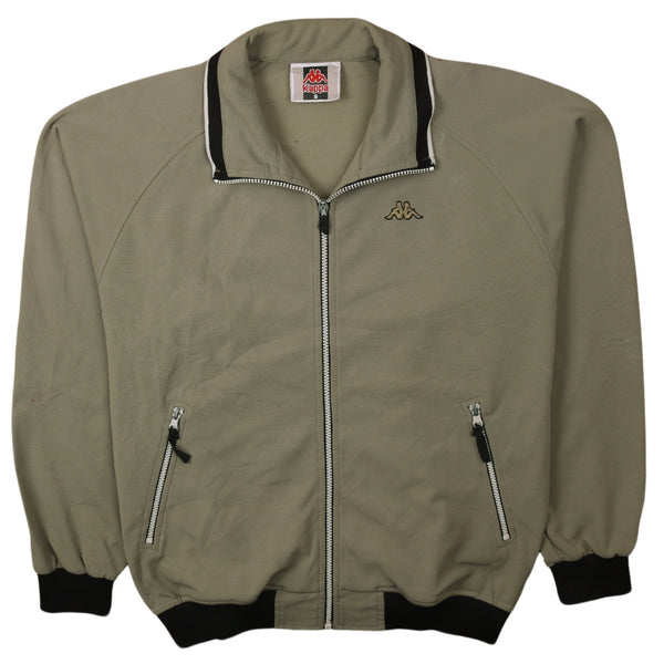 Kappa 90's Heavyweight Full Zip Up Sweatshirt Small Green