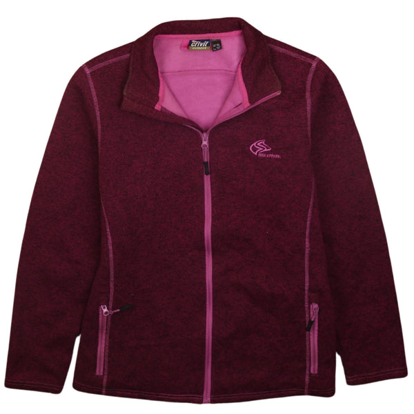 Vintage 90's Crivit Purple Full Zip Outdoor Sweatshirt L Women