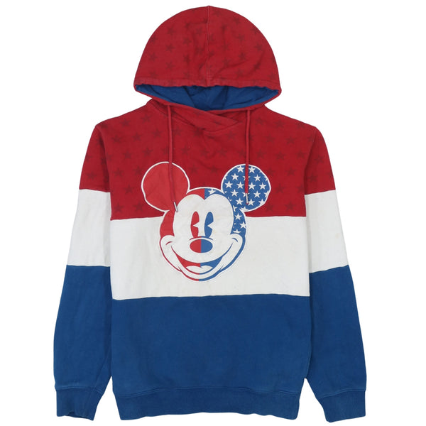 Vintage 90's Disney Mickey Mouse Pullover Hoodie Blue Medium