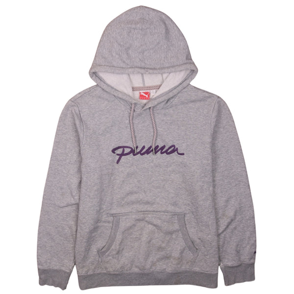 Puma 90's Grey XL Spellout Pullover Hoodie Vintage Style, Women's