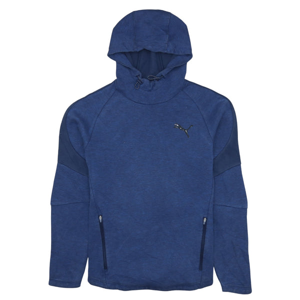 Puma 90's Men's Small Sportswear Pullover Hoodie Navy Blue Cotton