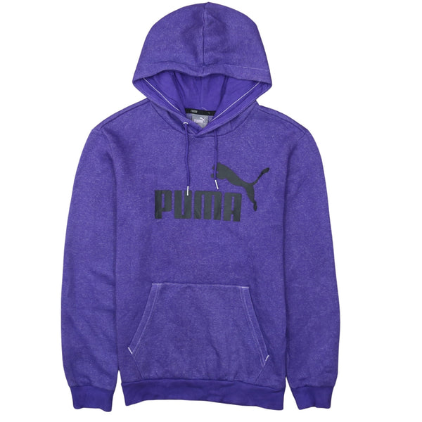 Puma 90's Spellout Pullover Hoodie Small Purple