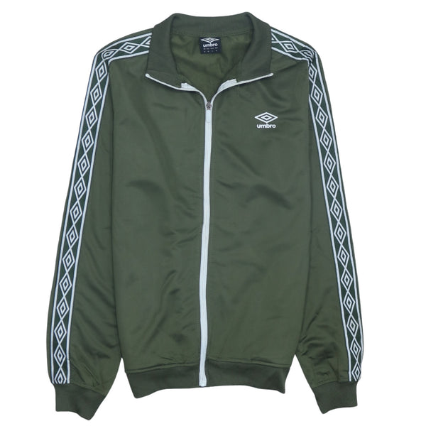 Vintage Umbro 90's Heavyweight Full Zip Up Green Sweatshirt Medium