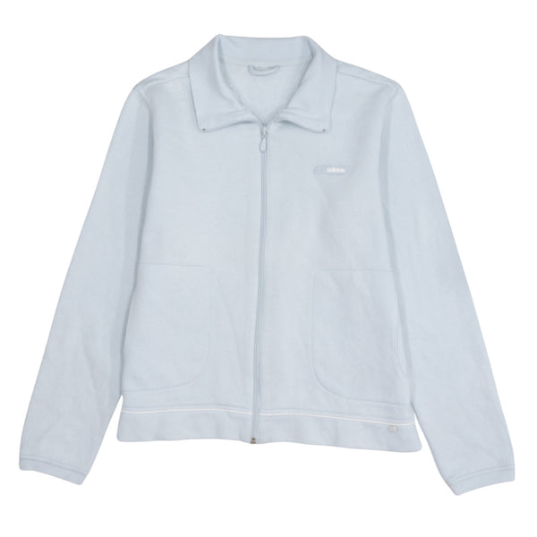 Adidas 90's Lightweight Full Zip Up Sweatshirt Small  Blue